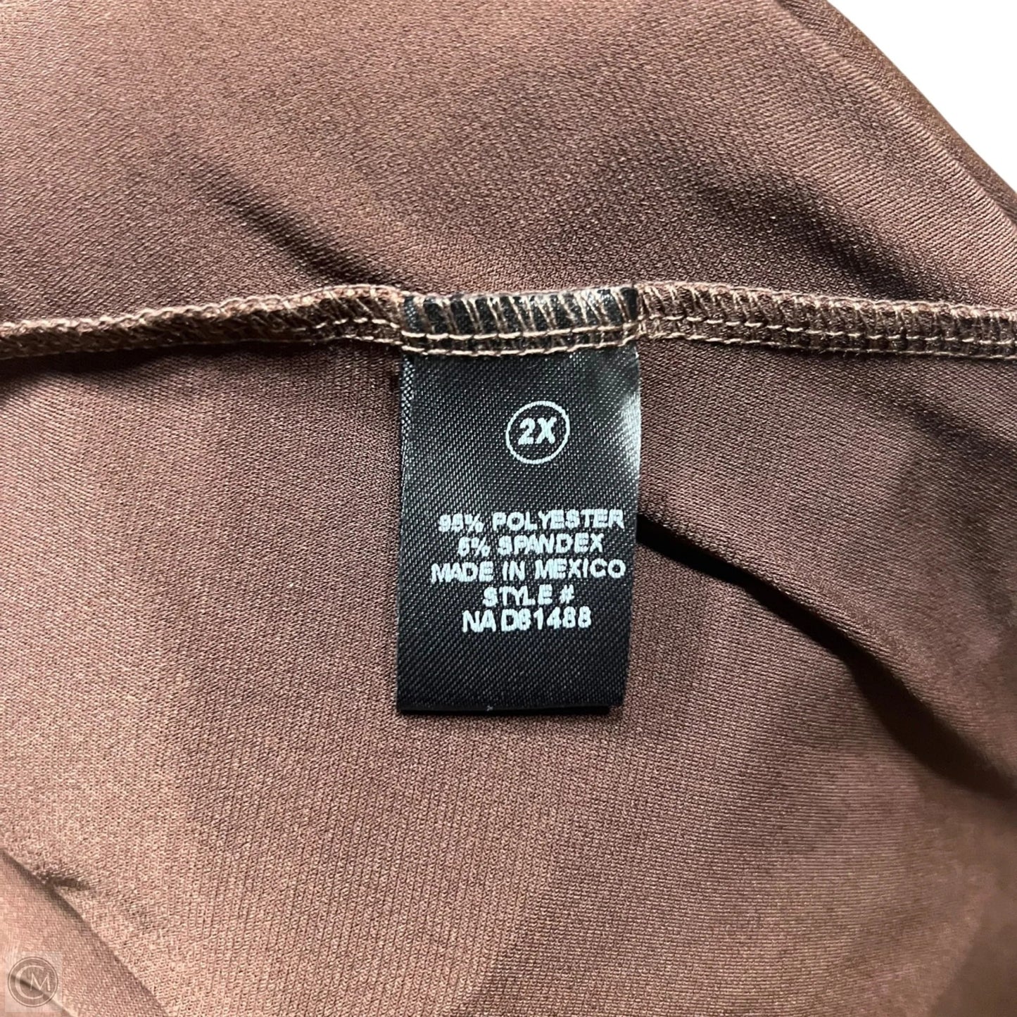 Dress Casual Maxi By Fashion Nova In Brown, Size: 2x
