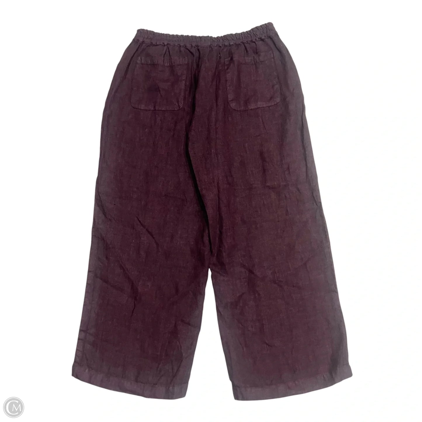 Pants Linen By Haris Cotton In Purple, Size: 12