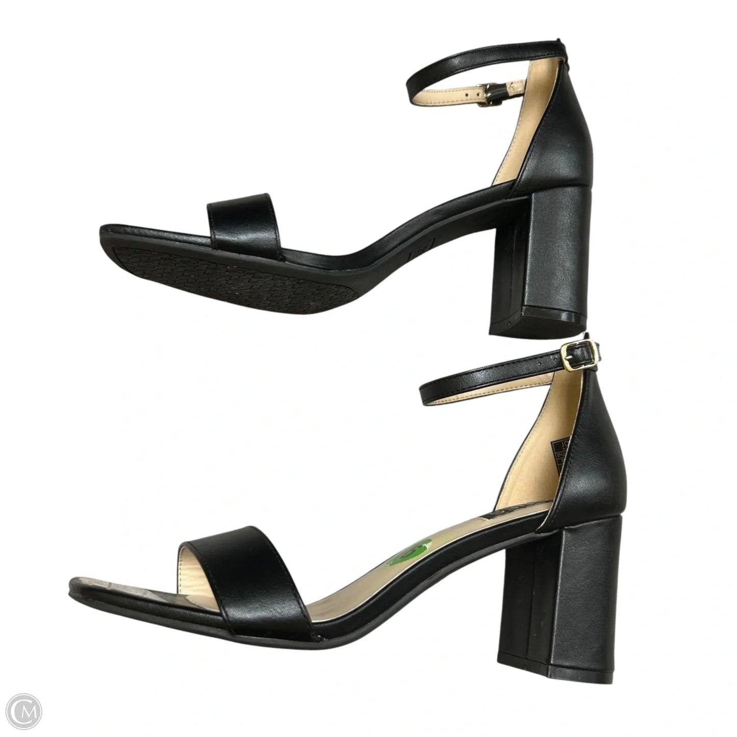 Sandals Heels Block By Jones New York In Black, Size: 9.5
