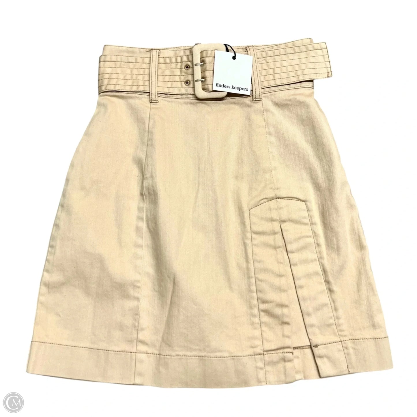Skirt Mini & Short By Finders Keepers In Tan Denim, Size: 4