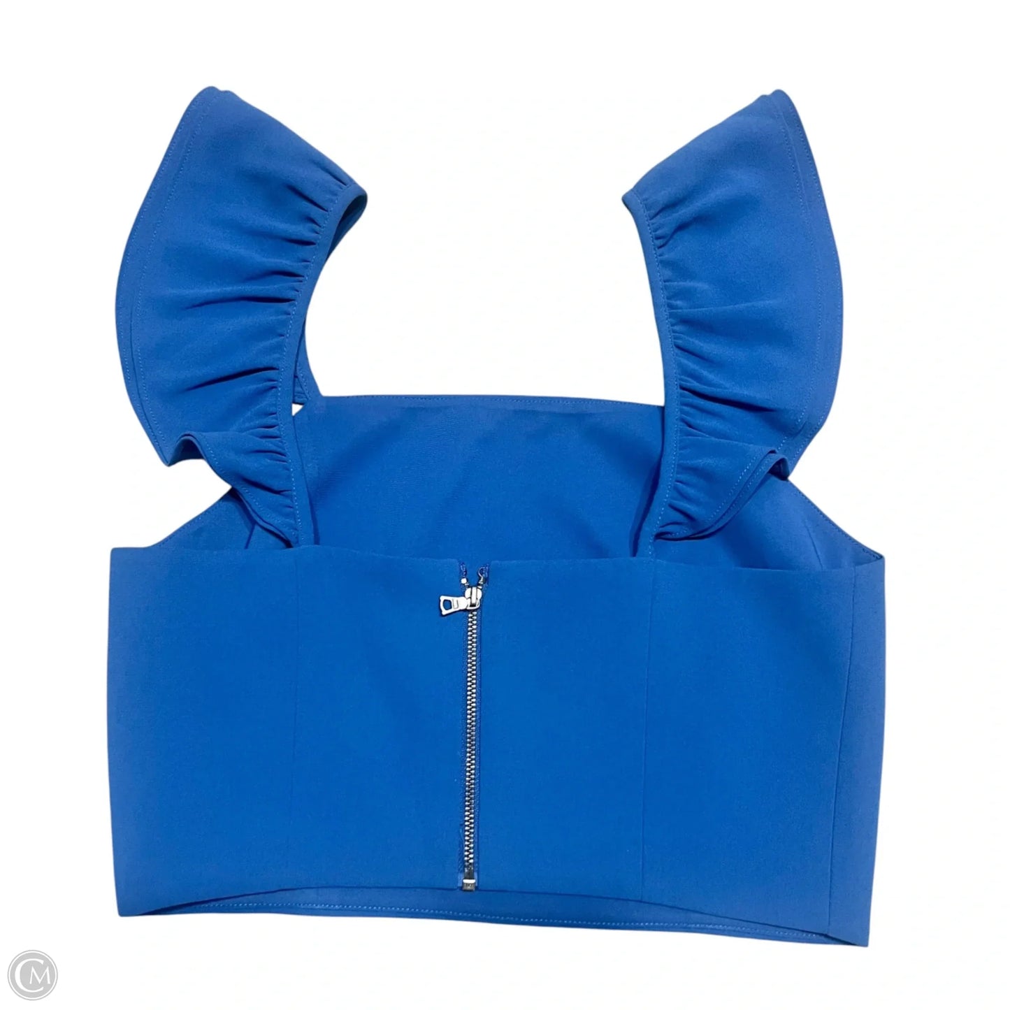 Top Sleeveless Designer By Alice + Olivia In Blue, Size: S