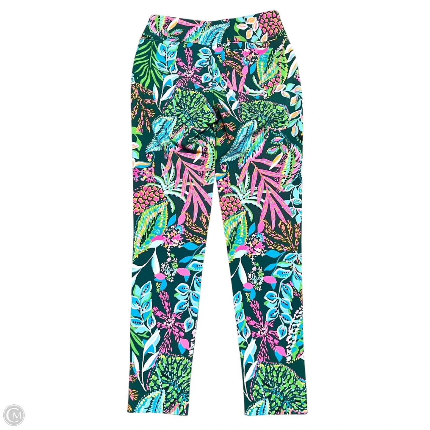 Pants Designer By Lilly Pulitzer In Blue & Green, Size: 0