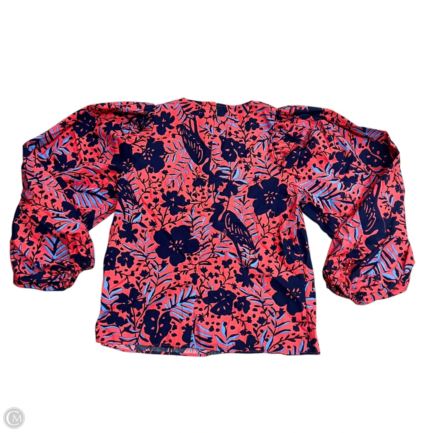 Top Long Sleeve Designer By Lilly Pulitzer In Blue & Red, Size: Xs