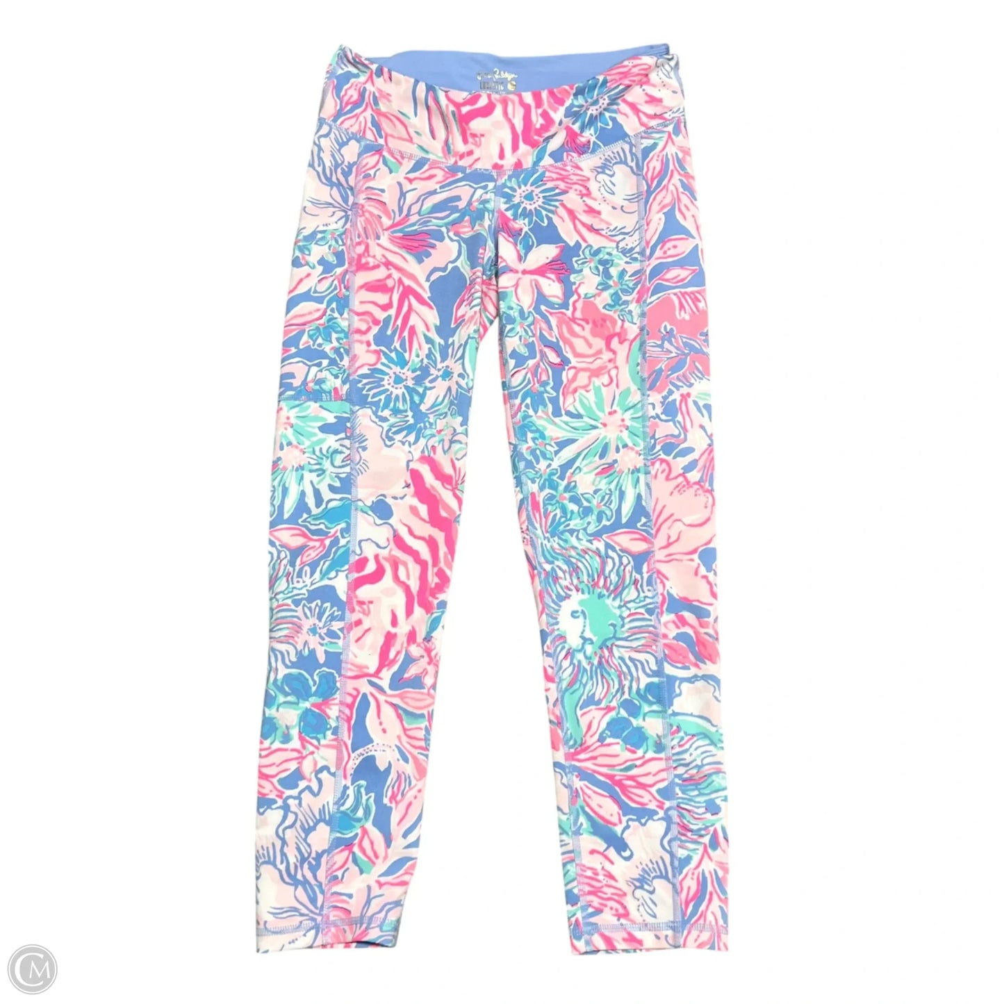 Pants Designer By Lilly Pulitzer In Blue & Pink, Size: 4