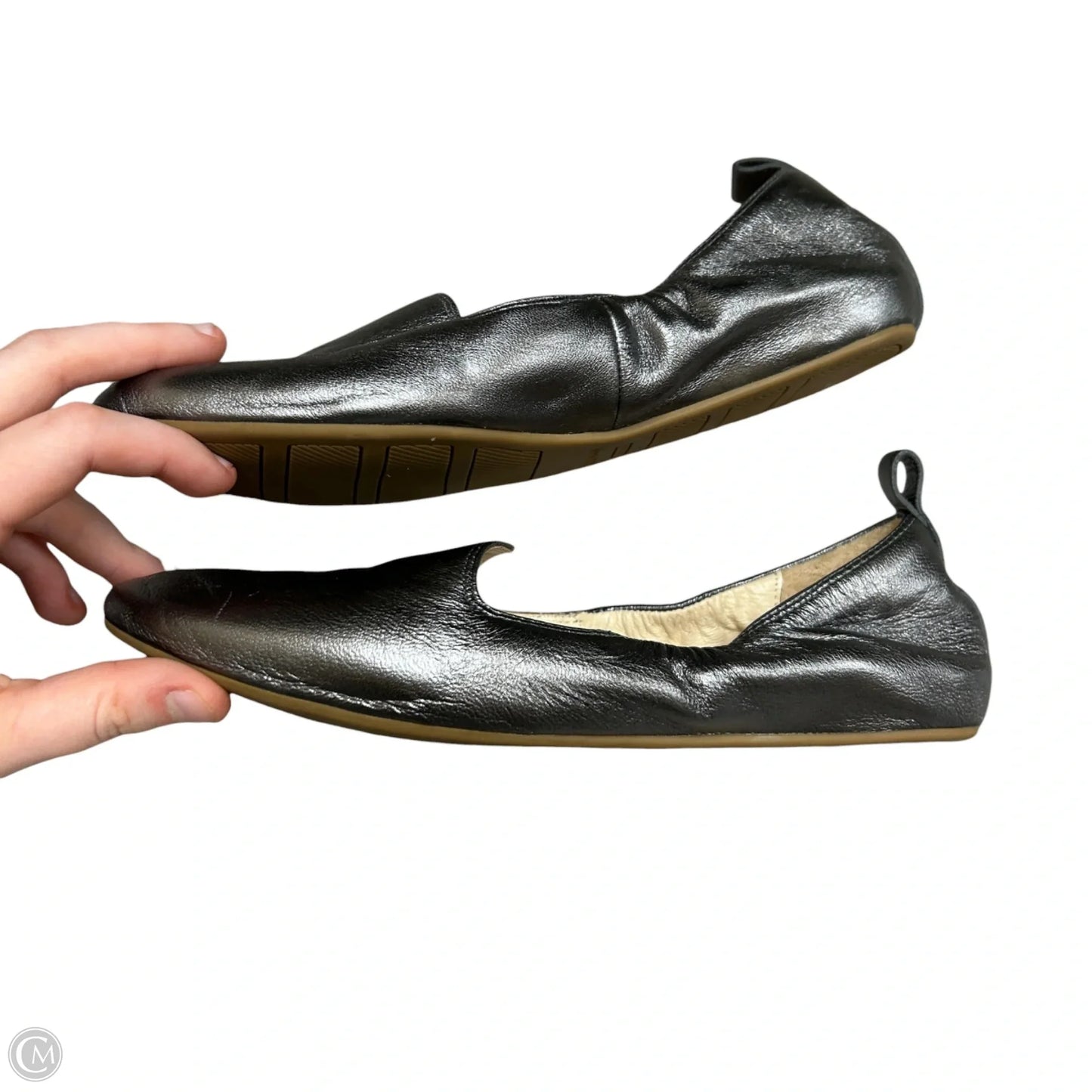 Shoes Flats By Cole-haan In Silver, Size: 6