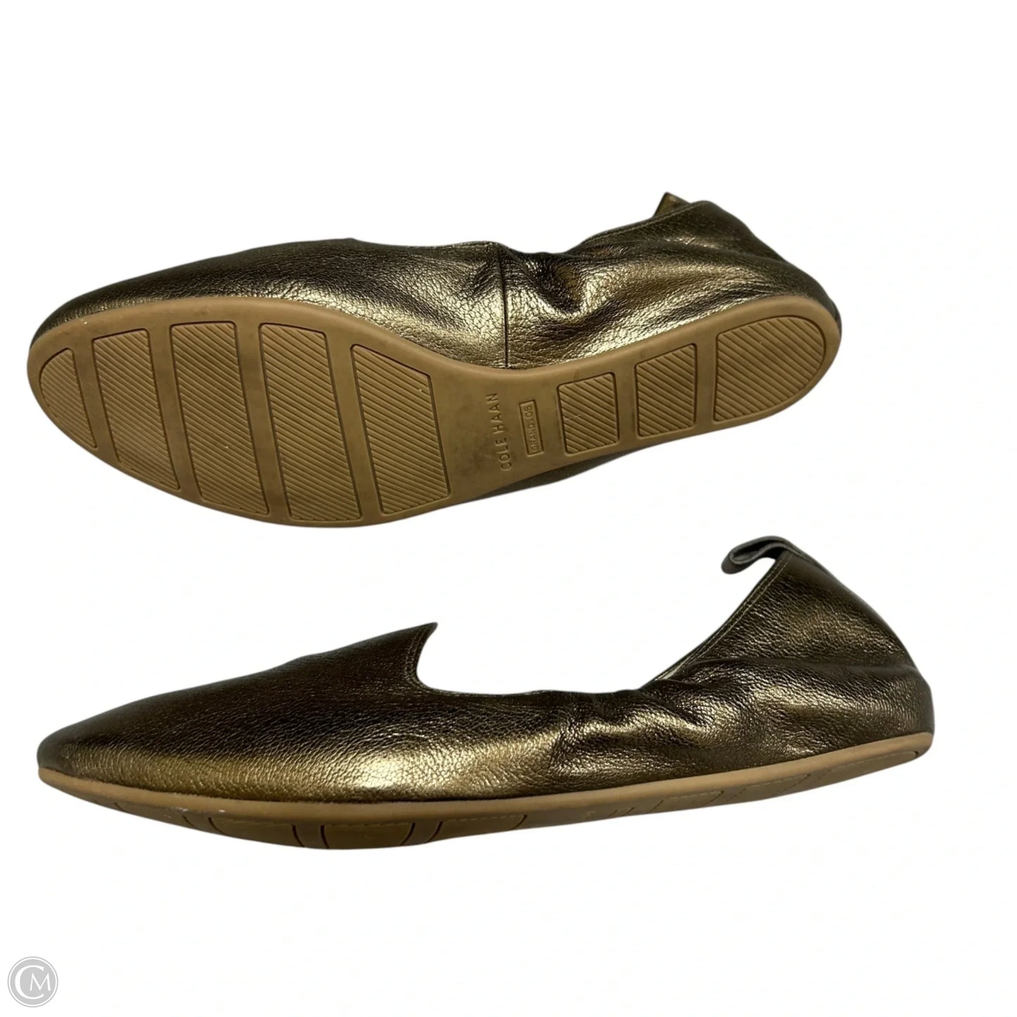 Shoes Flats By Cole-haan In Bronze, Size: 6.5