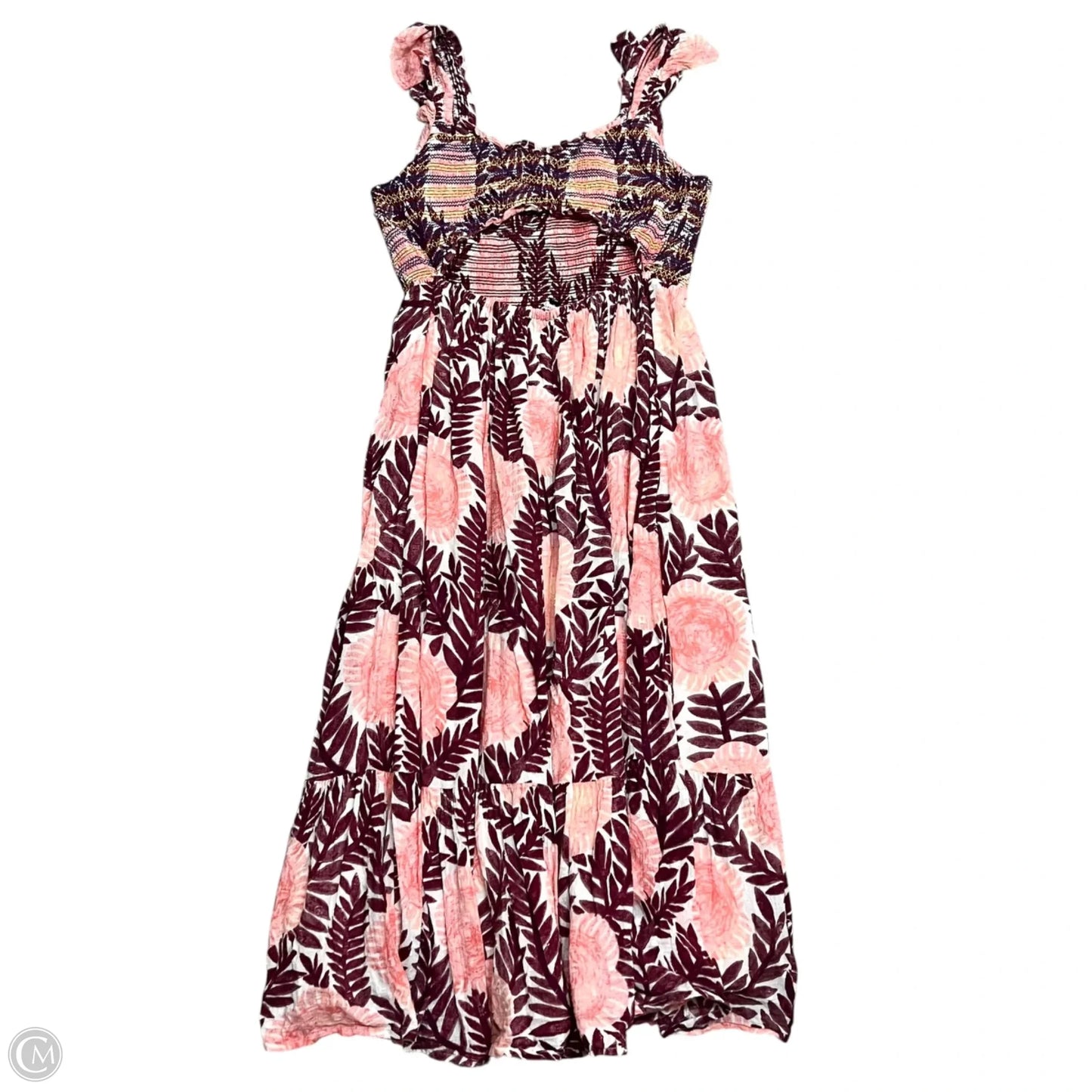 Dress Casual Maxi By Cecilia Patterson For Anthropology In Pink & Purple, Size: 1x