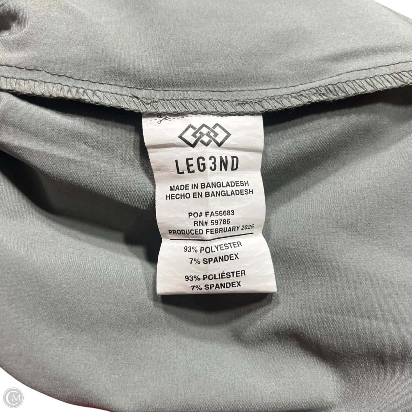 Athletic Pants By Legend In Grey, Size: 12