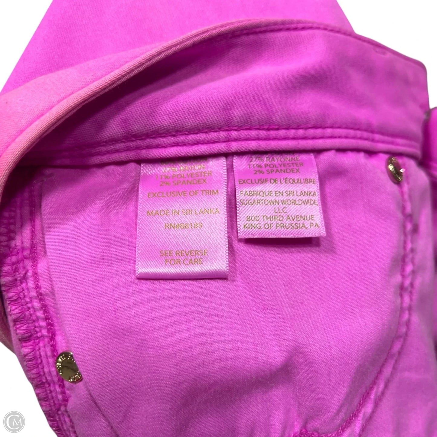 Jeans Designer By Lilly Pulitzer In Pink Denim, Size: 4