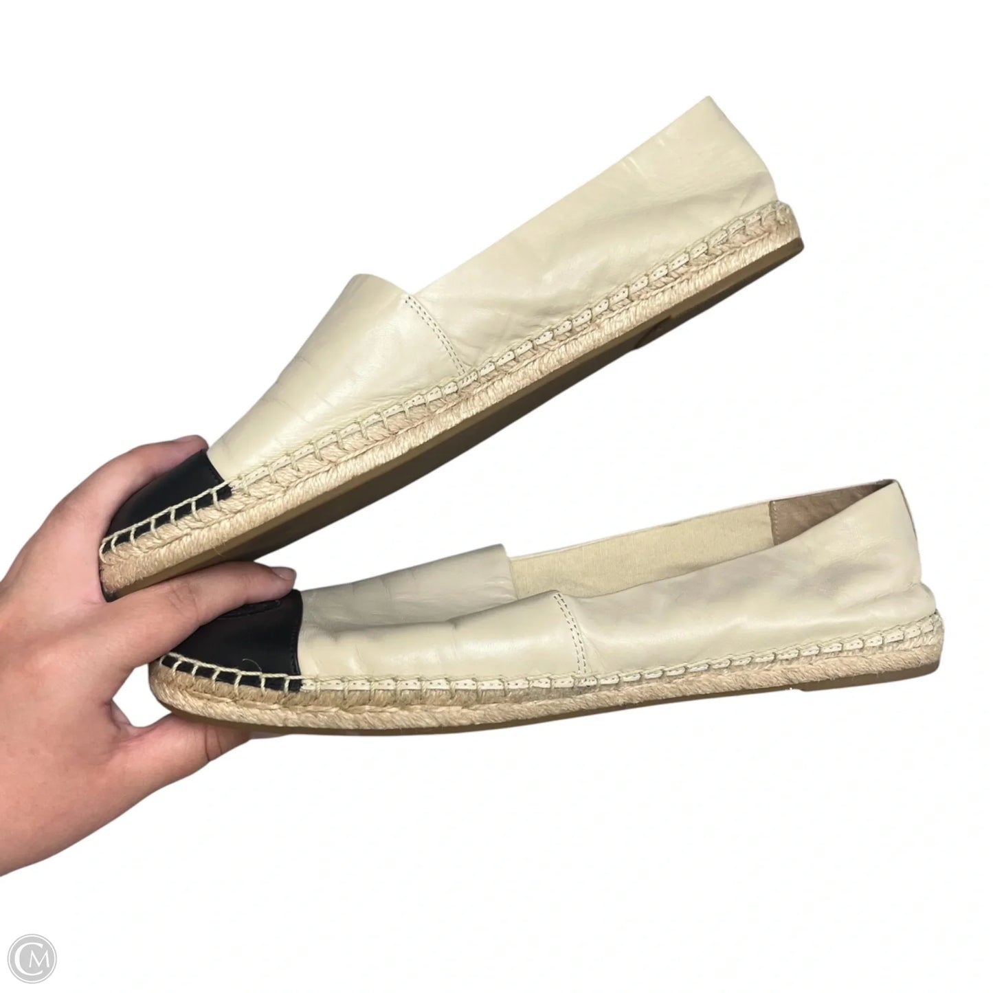 Shoes Designer By Tory Burch In Black & Cream, Size: 11