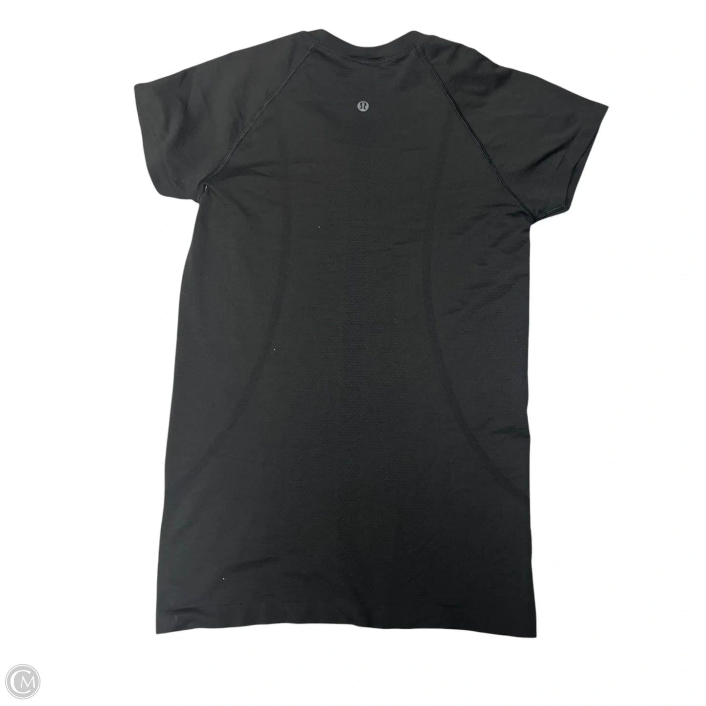 Athletic Top Short Sleeve By Lululemon In Black, Size: Xs