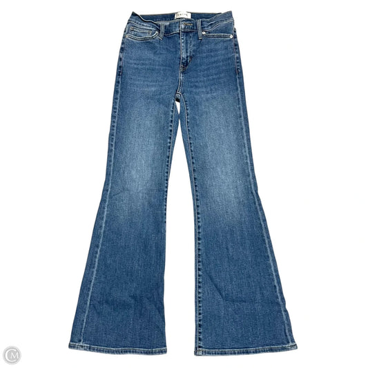 Jeans Flared By Frame In Blue Denim, Size: 2