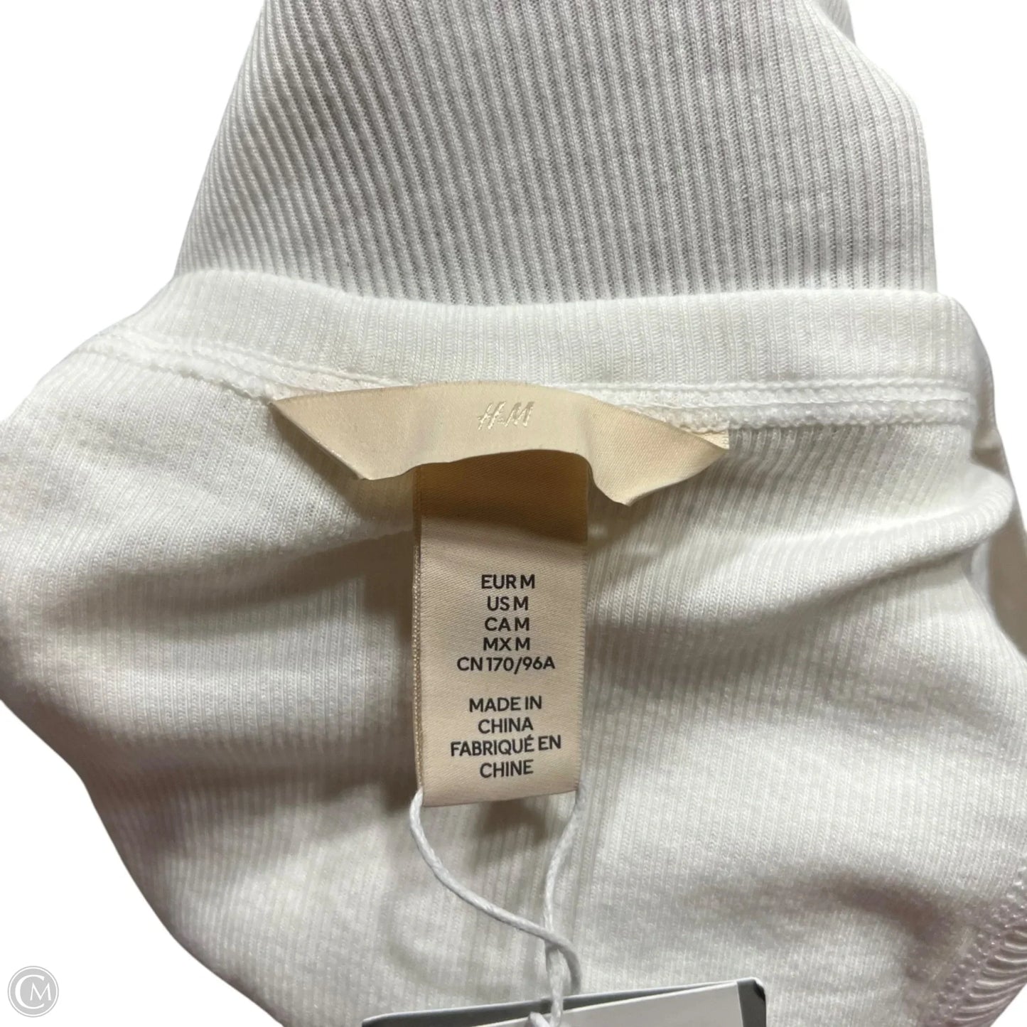 Bodysuit By H&m In Cream, Size: M