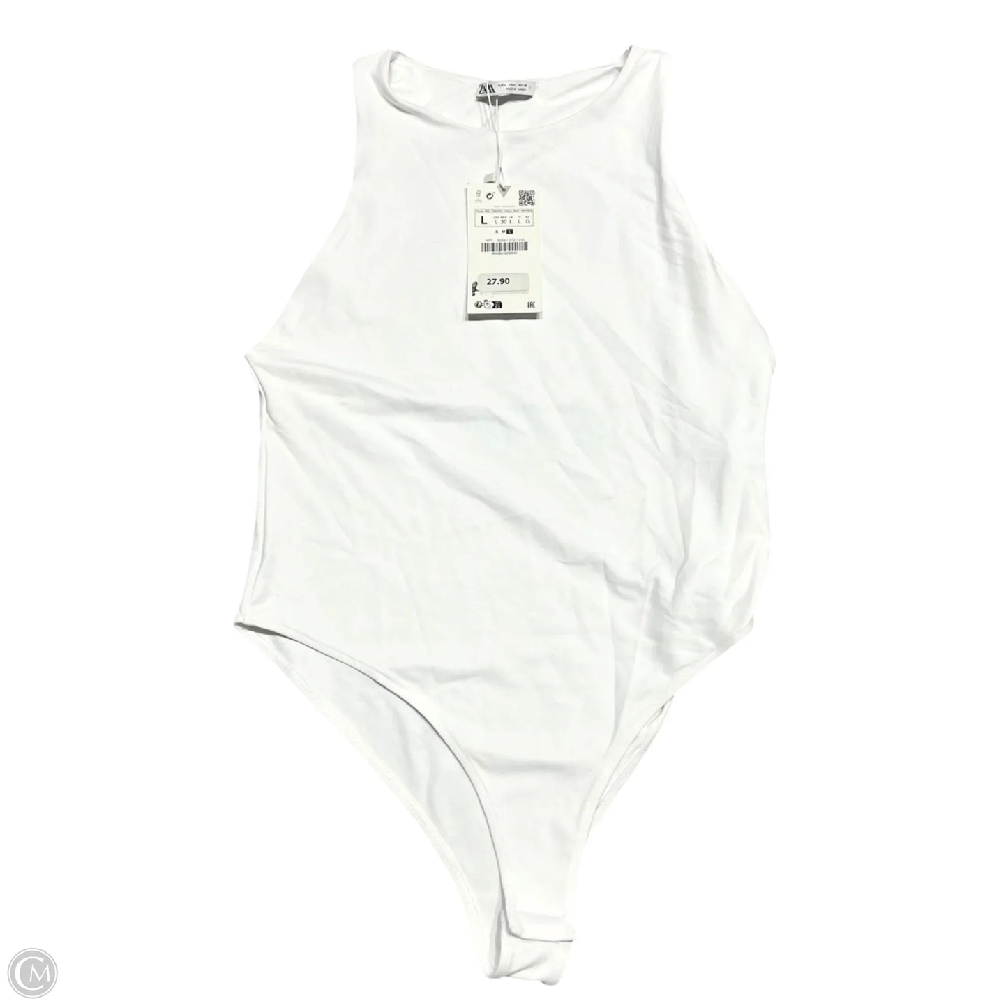 Bodysuit By Zara In White, Size: L