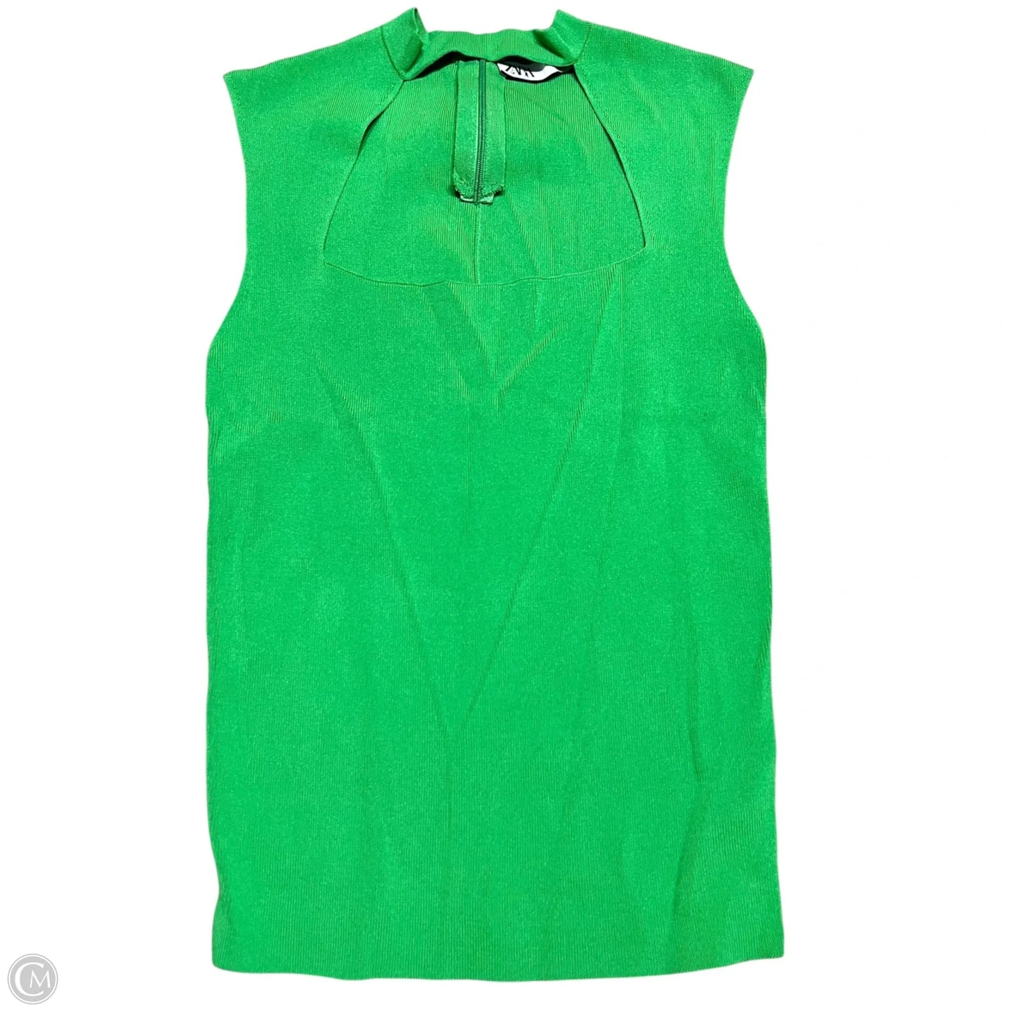 Top Sleeveless By Zara In Green, Size: L