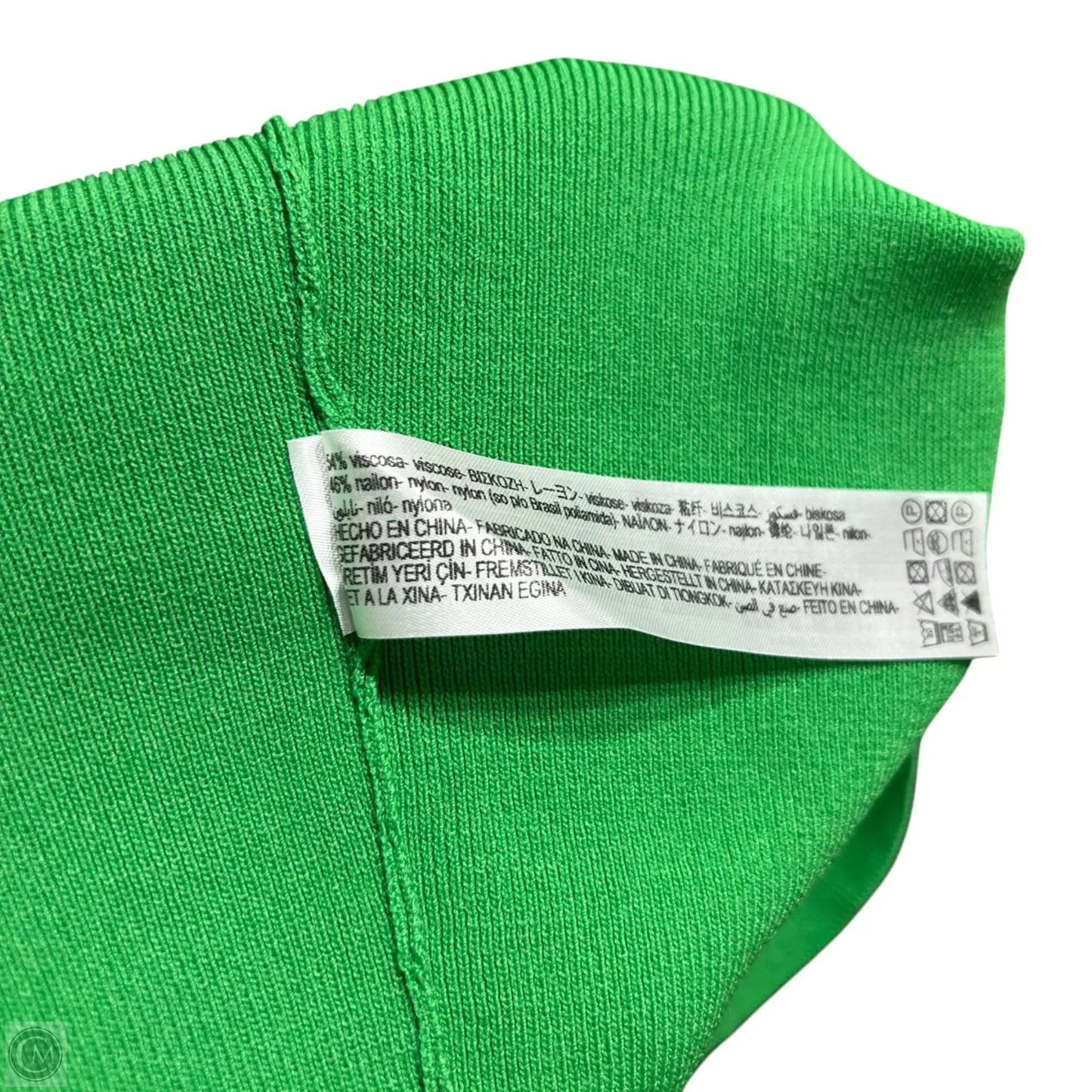 Top Sleeveless By Zara In Green, Size: L
