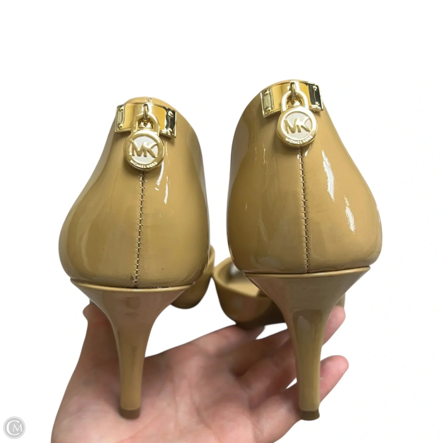 Sandals Heels Stiletto By Michael By Michael Kors In Tan, Size: 7
