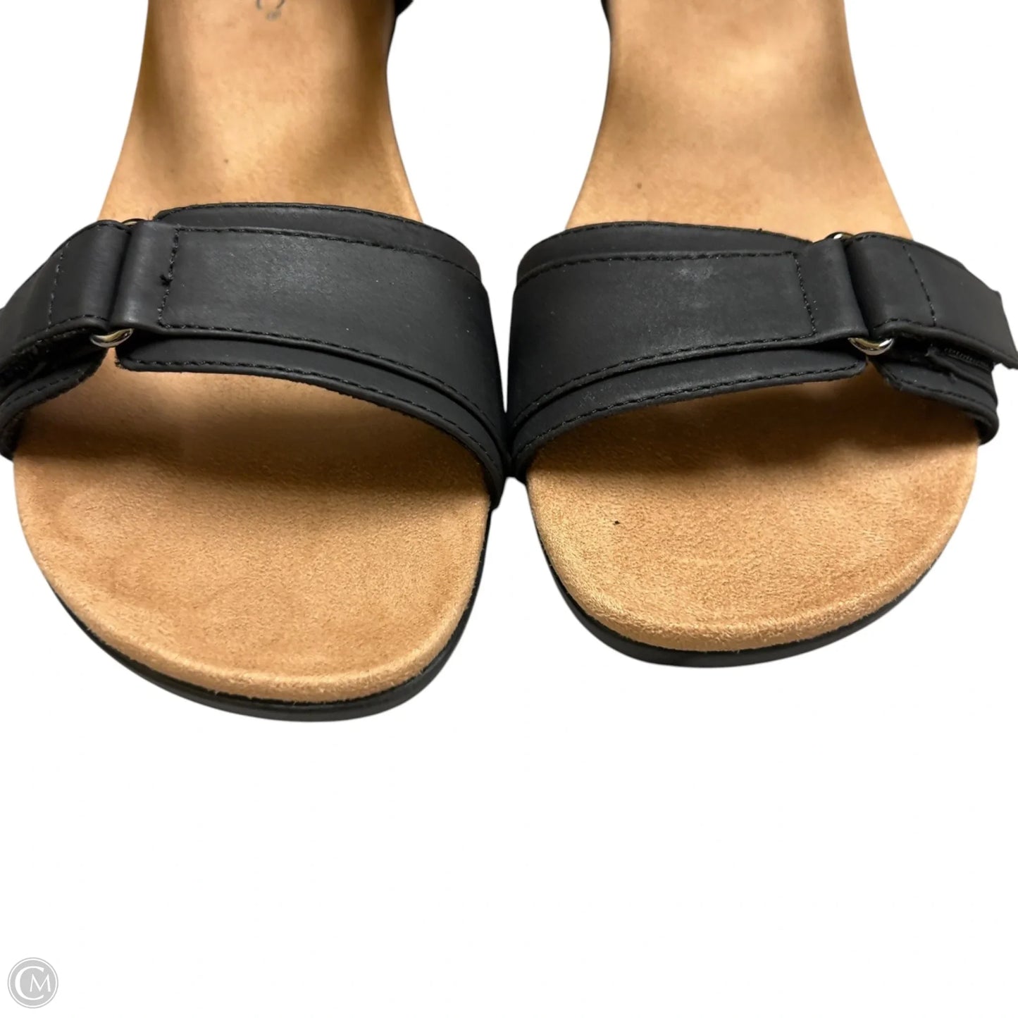 Sandals Heels Wedge By Vionic In Black, Size: 10