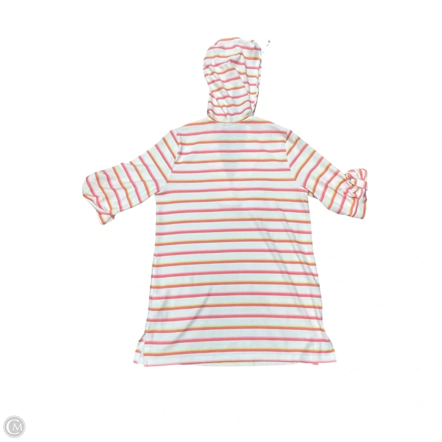 Swimwear Cover-up By Trina Turk In Orange & White, Size: S