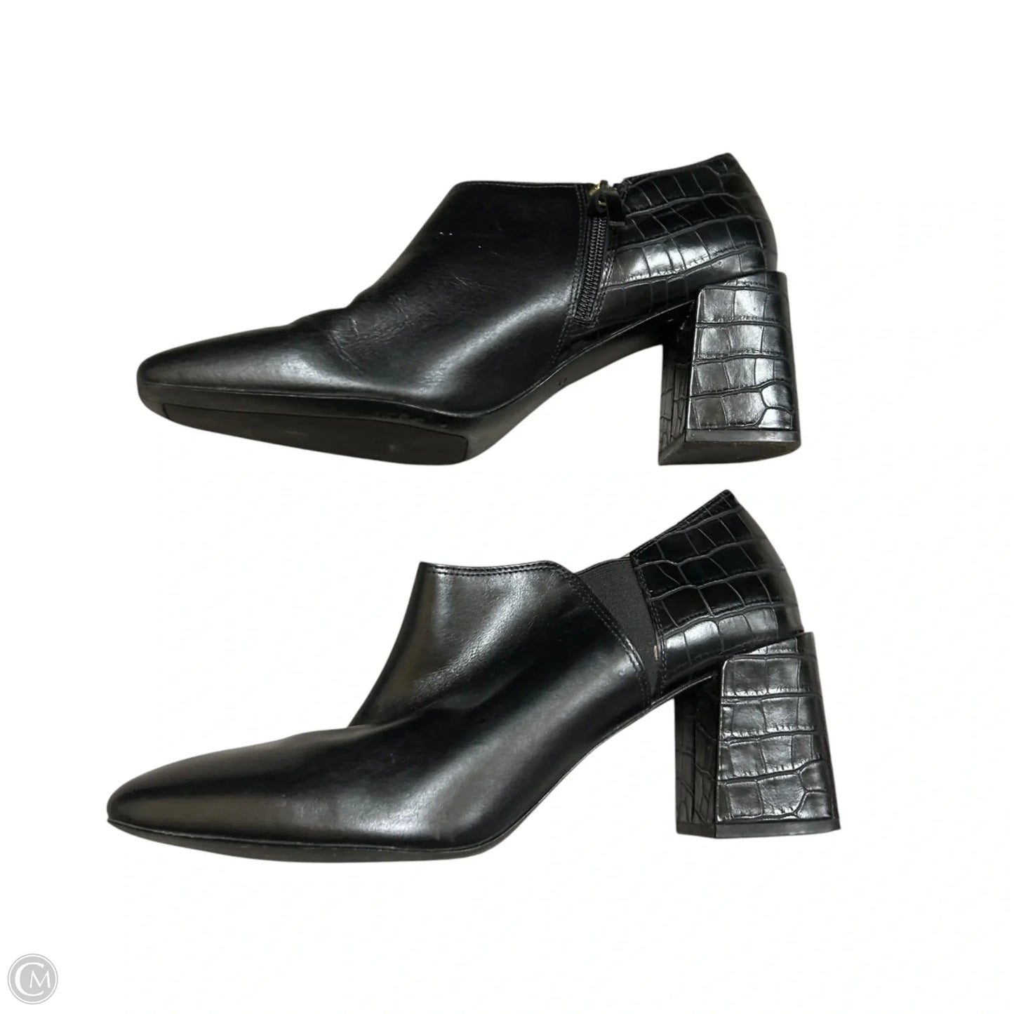 Boots Ankle Heels By Vionic In Black, Size: 10
