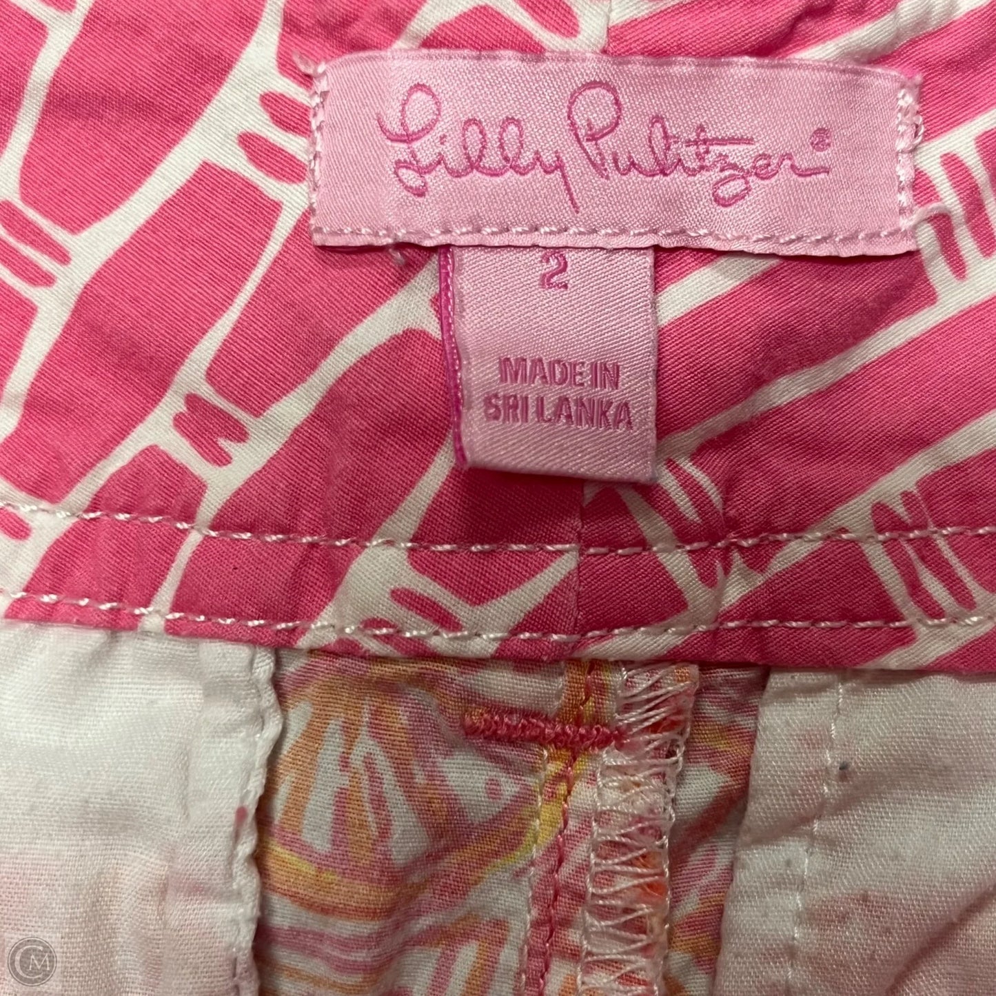 Shorts Designer By Lilly Pulitzer In Orange & Pink, Size: 2