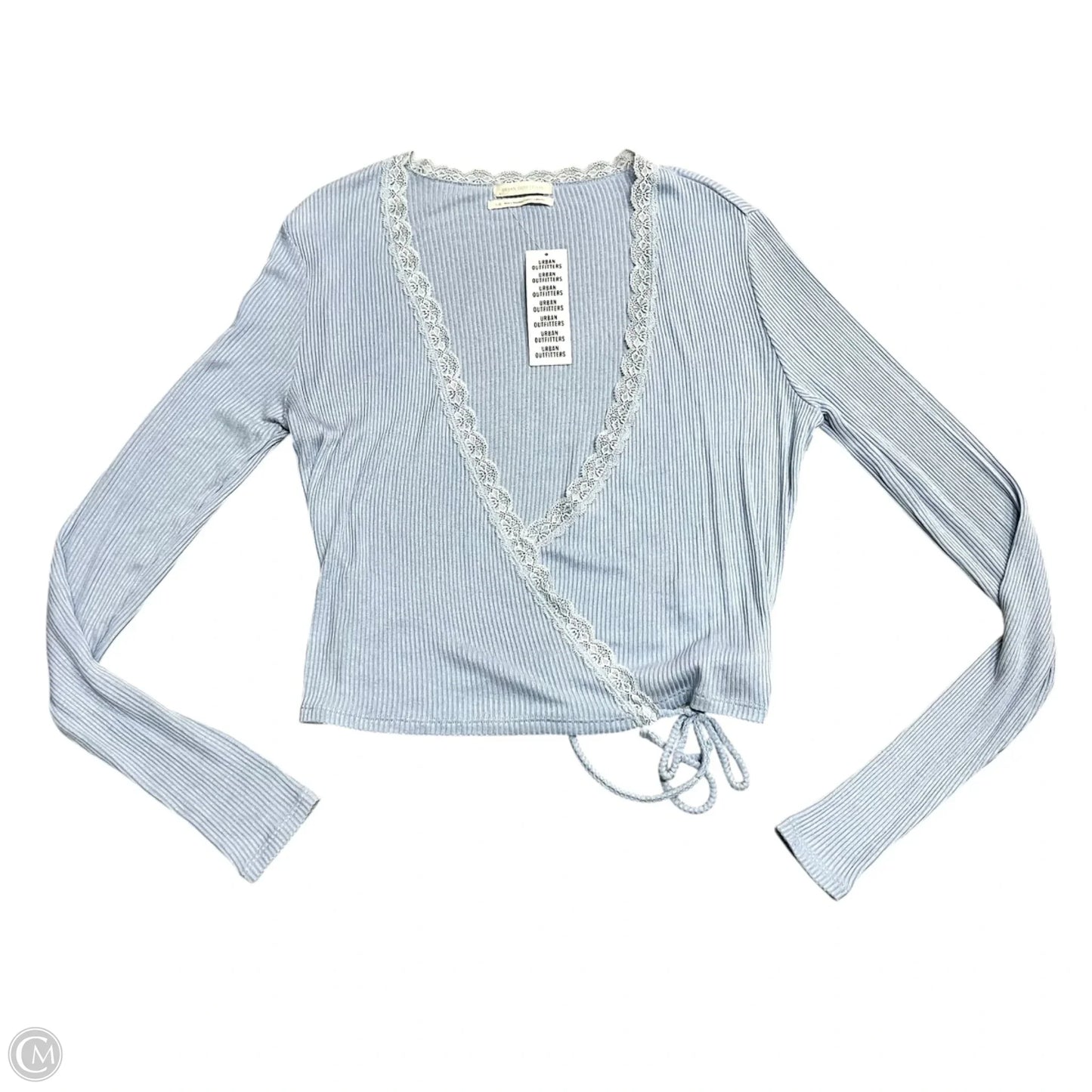 Top Long Sleeve By Urban Outfitters In Blue, Size: L