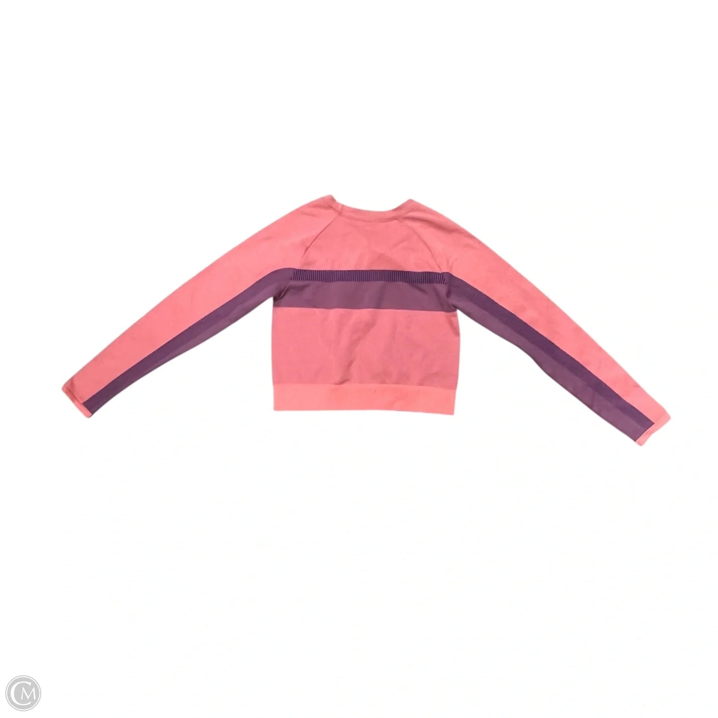 Athletic Top Long Sleeve Crewneck By Fabletics In Blue & Orange, Size: M