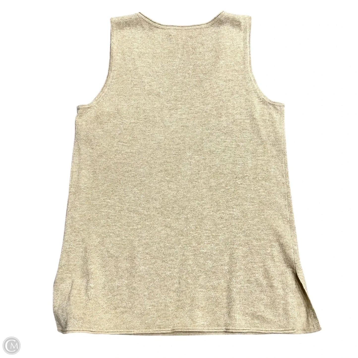 Top Sleeveless Designer By Lilly Pulitzer In Gold, Size: S