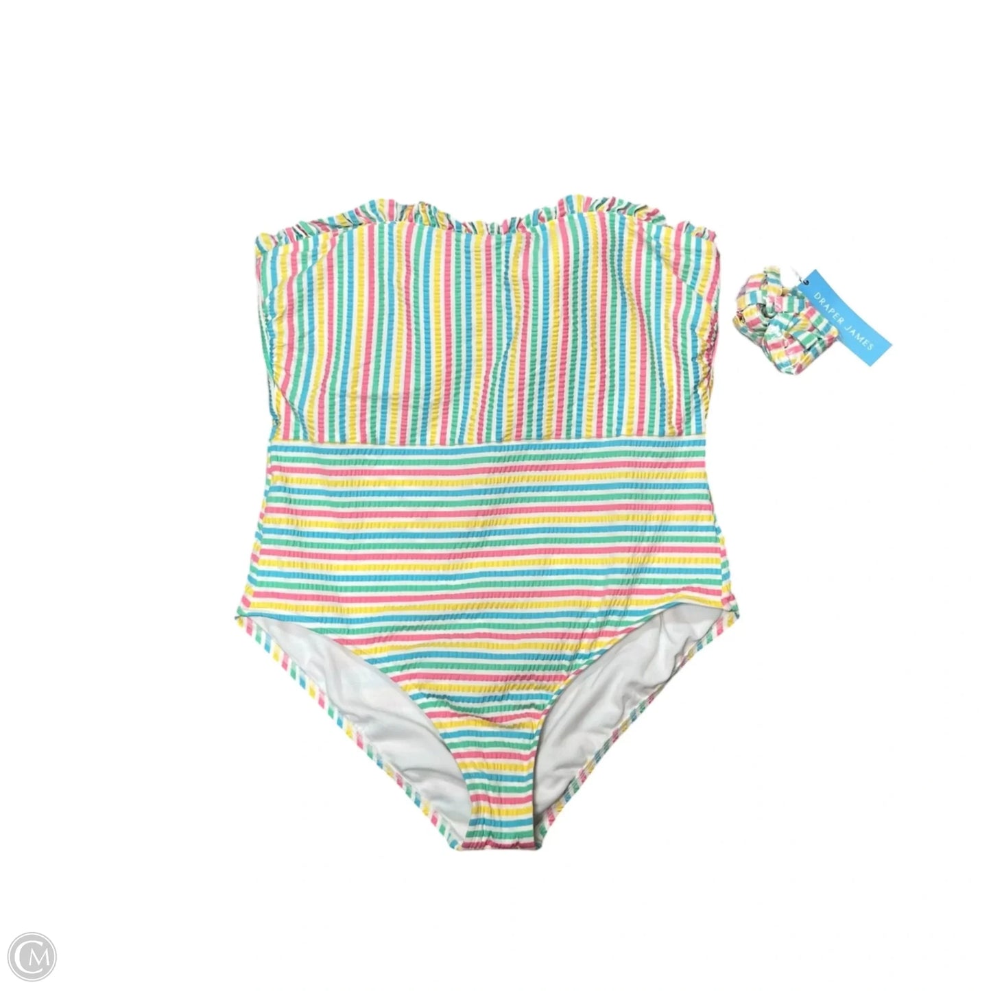 Swimsuit By Draper James In Striped Pattern, Size: Xl