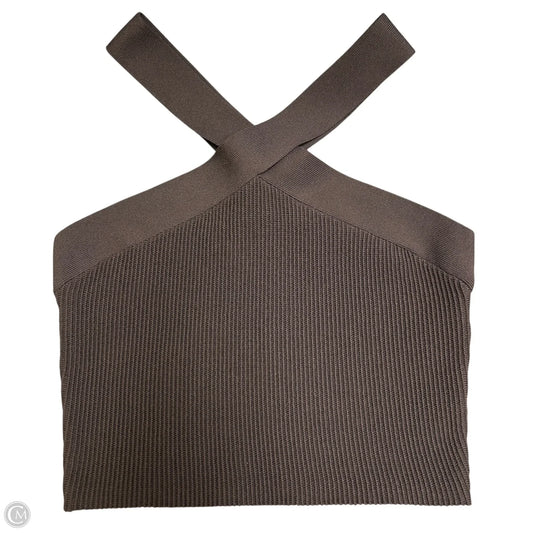 Top Sleeveless By Quince In Brown, Size: M