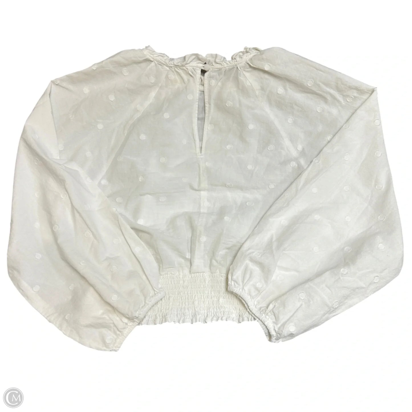 Top Long Sleeve By Maeve In Cream, Size: M