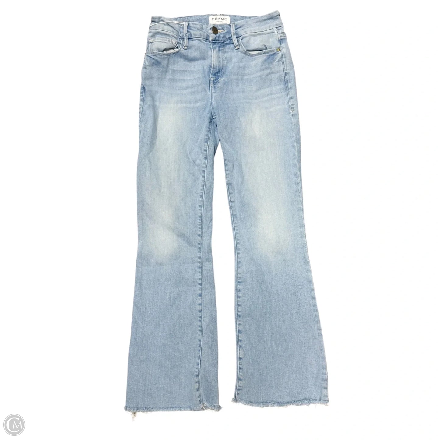 Jeans Boot Cut By Frame In Blue Denim, Size: 2