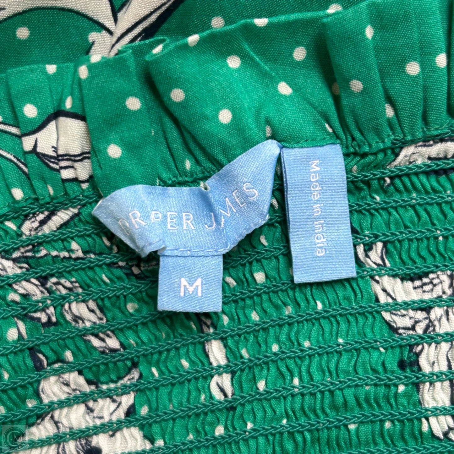 Dress Casual Midi By Draper James In Green & White, Size: M