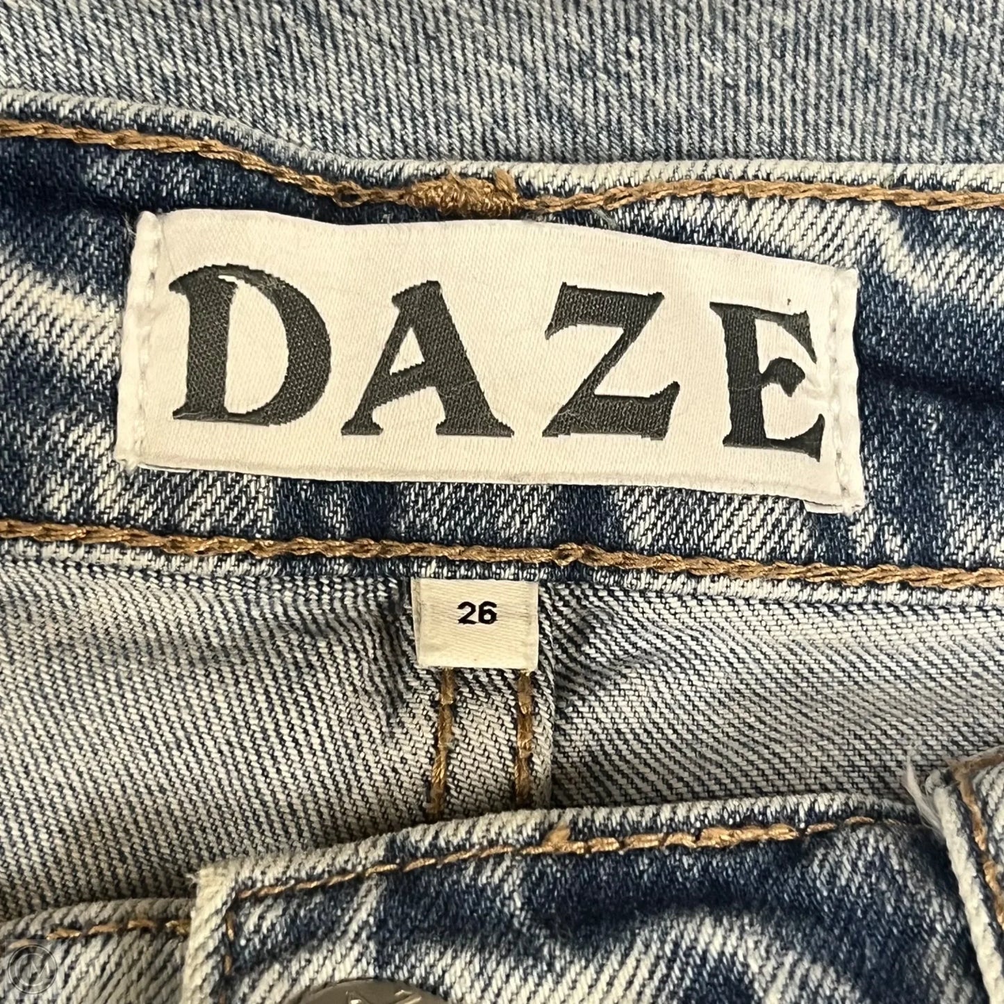 Jeans Straight By Daze In Blue Denim, Size: 2