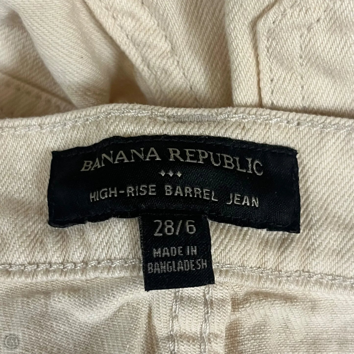 Jeans Wide Leg By Banana Republic In Tan Denim, Size: 6
