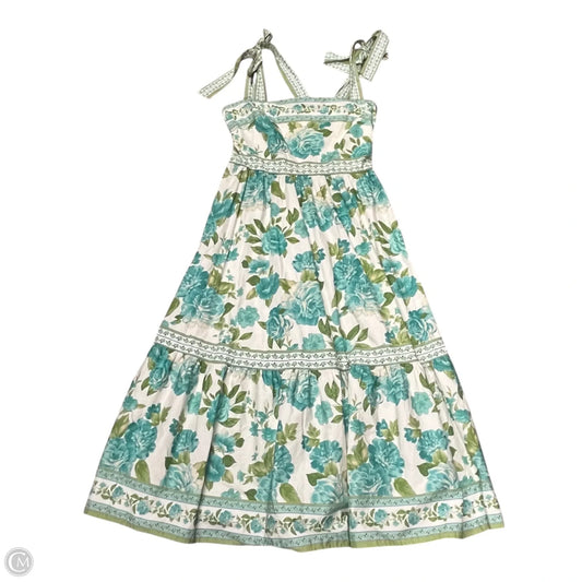 Dress Casual Maxi By Flying Tomato In Blue & Green, Size: L