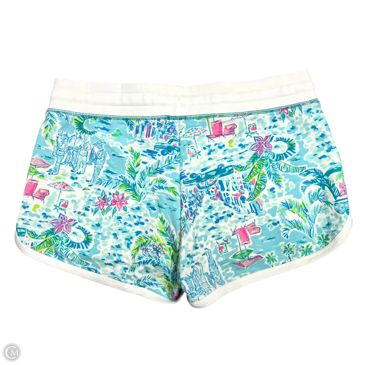 Shorts Designer By Lilly Pulitzer In Blue & White, Size: S