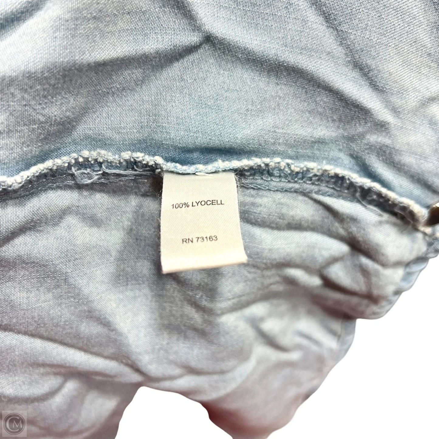 Dress Casual Midi By Spense In Blue Denim, Size: L