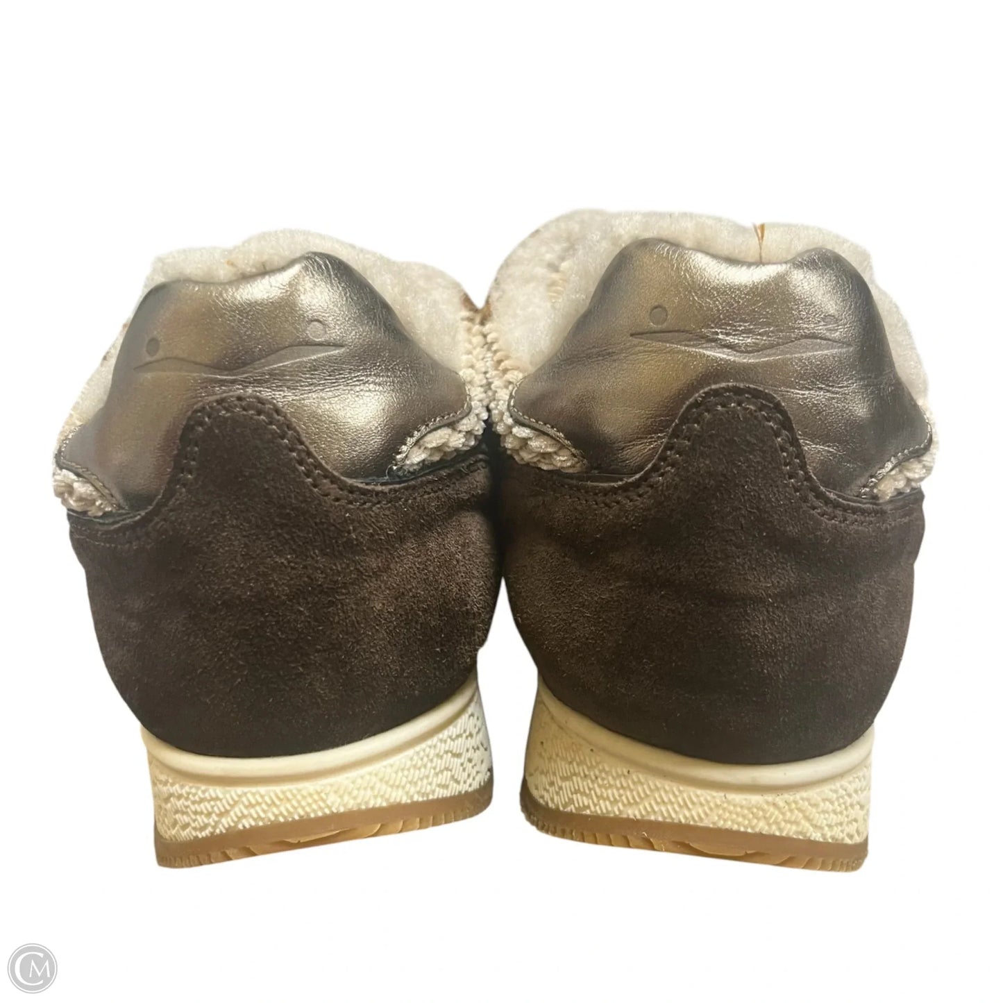 Shoes Sneakers By Voile Blanche In Brown & Cream, Size: 10.5