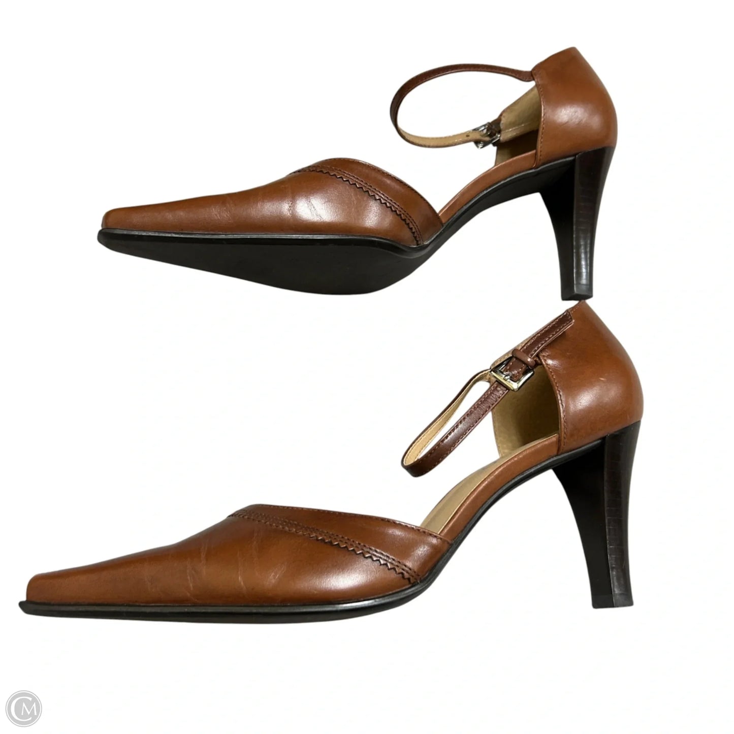 Shoes Heels Kitten By Franco Sarto In Brown, Size: 8