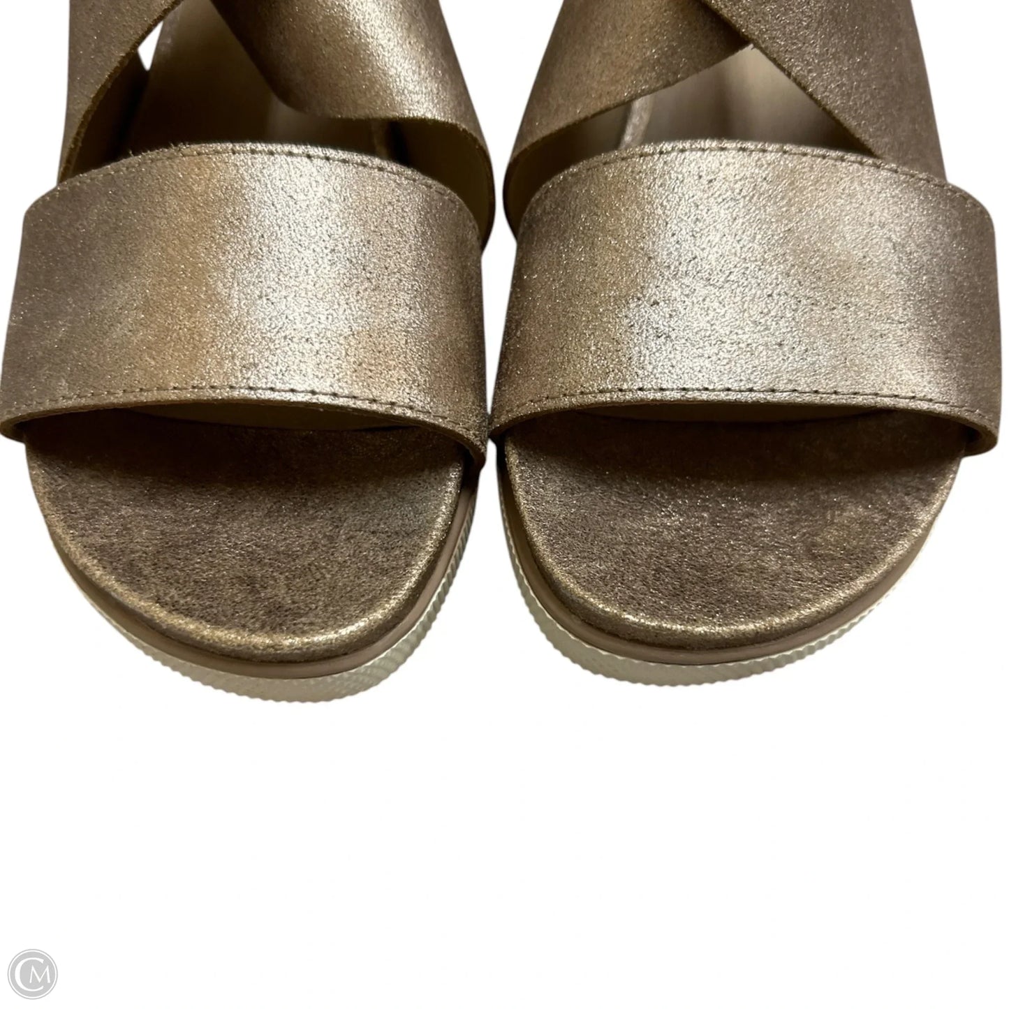 Sandals Flats By Eileen Fisher In Gold, Size: 6.5
