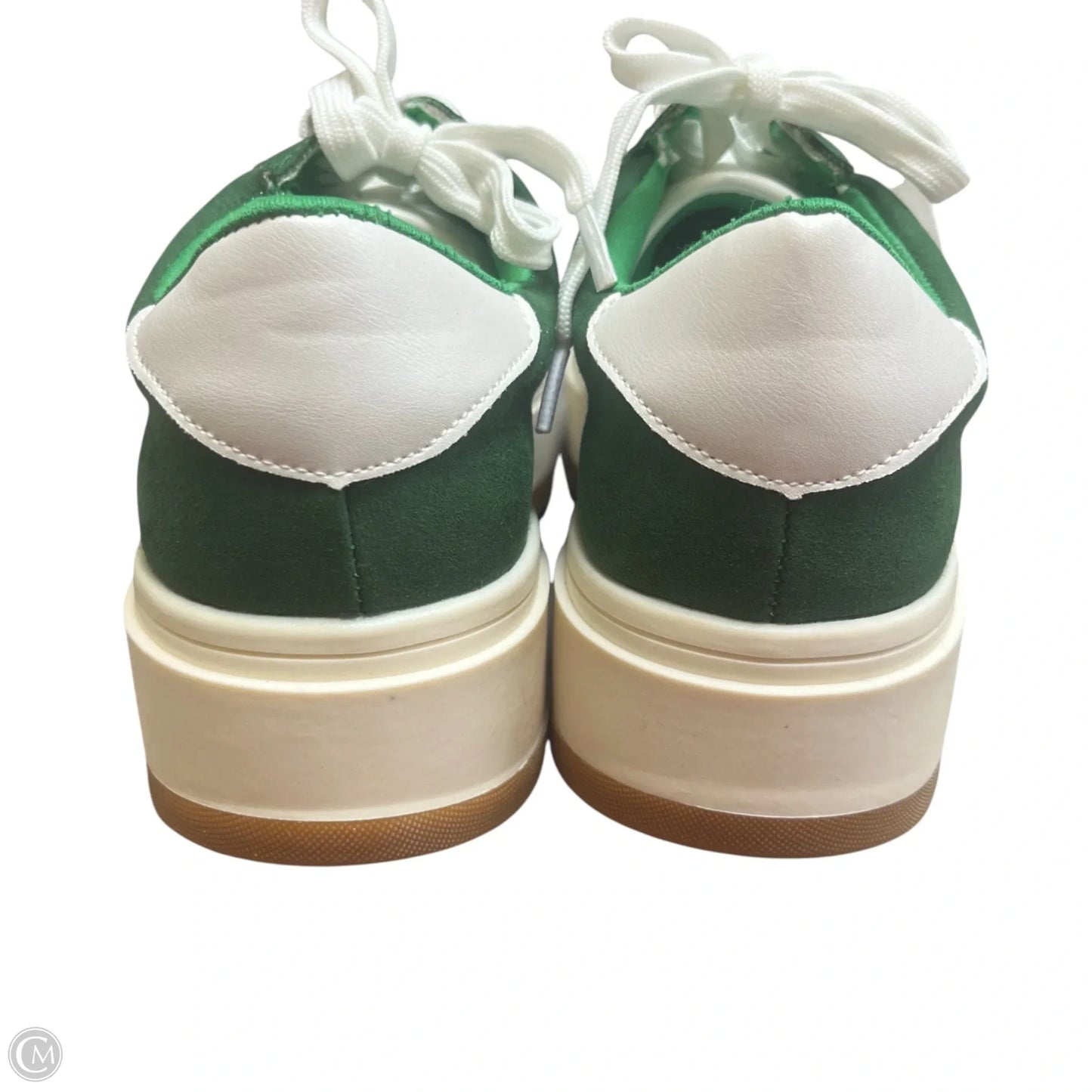 Shoes Sneakers By Madden Girl In Green & White, Size: 8