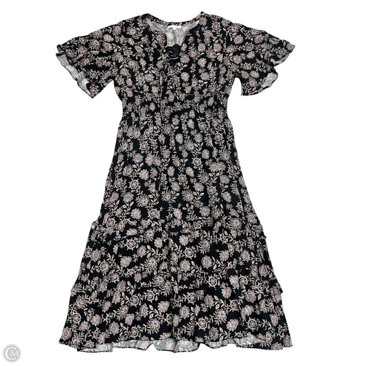 Dress Casual Maxi By Baltic Born In Black & Pink, Size: Xl