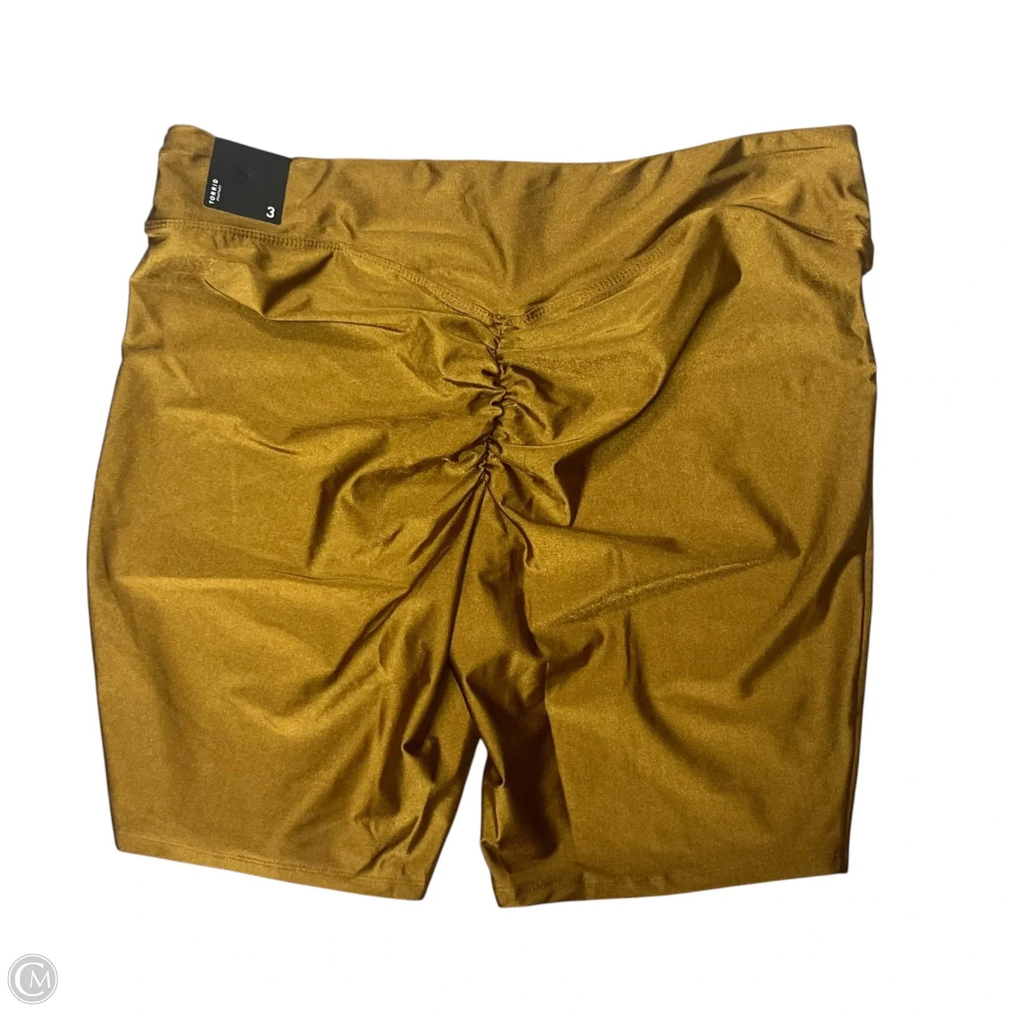 Athletic Shorts By Torrid In Gold, Size: 22