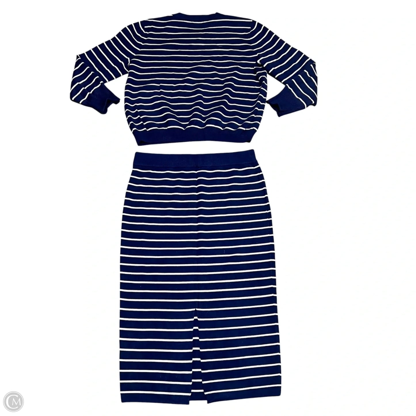 Skirt Set 2pc By Prettygarden In Blue & White, Size: 18
