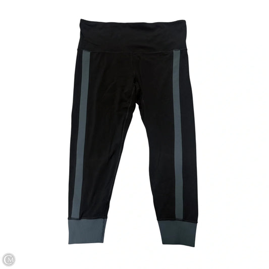 Athletic Leggings Capris By Athleta In Black & Blue, Size: 1x