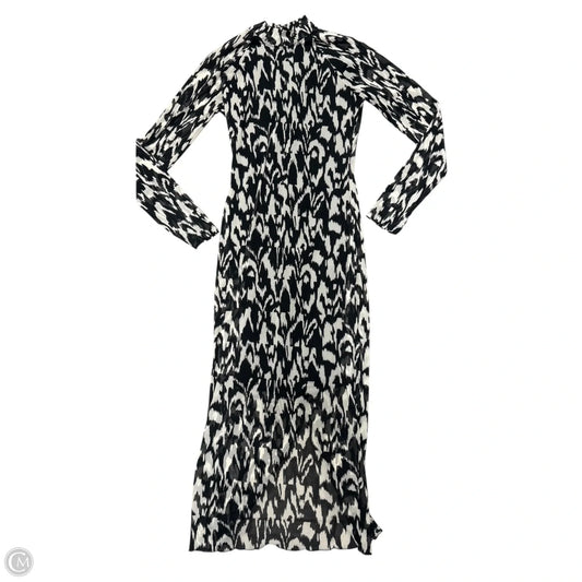 Dress Casual Maxi By Anthropologie In Black & Cream, Size: Xs
