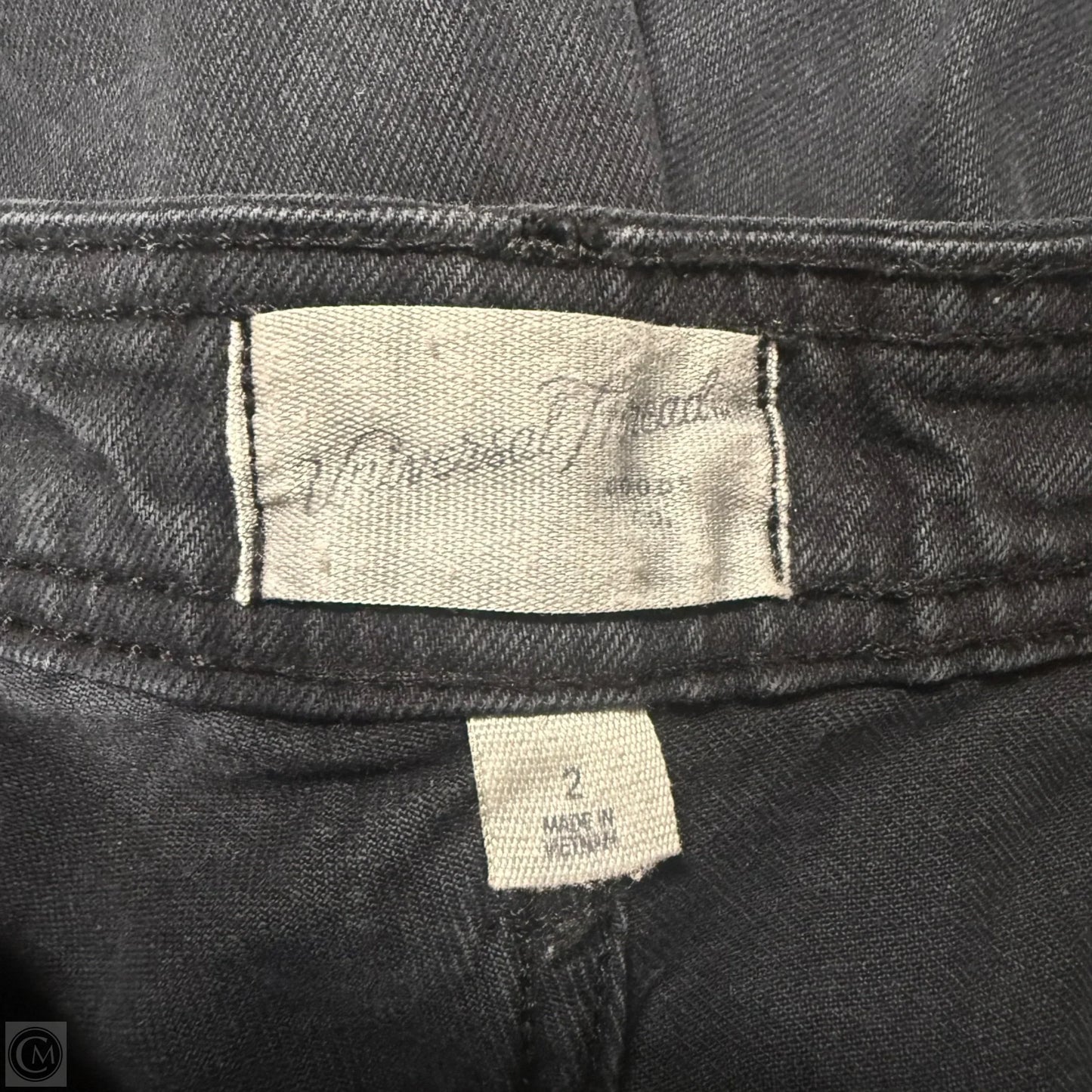 Jeans Wide Leg By Universal Thread In Black Denim, Size: 2