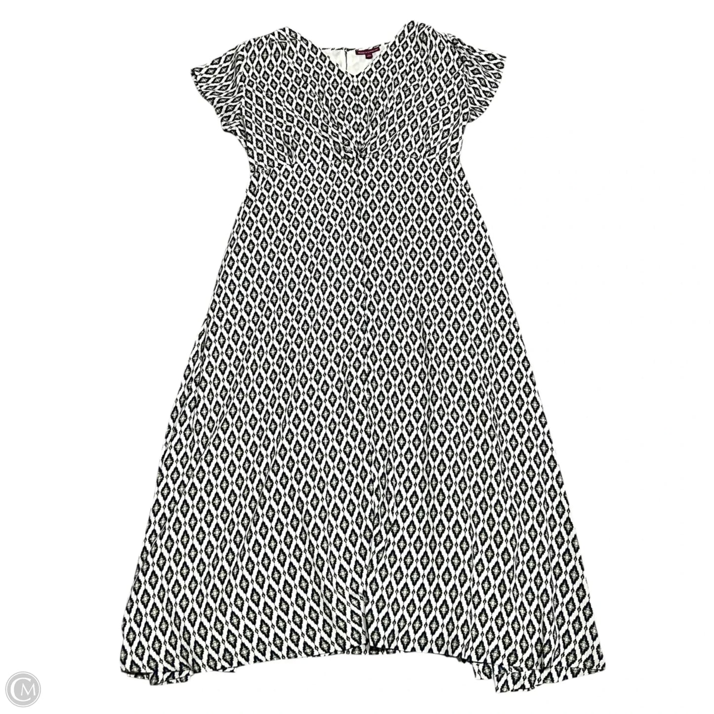 Dress Casual Maxi By Jessica London In Blue & Cream, Size: 4x