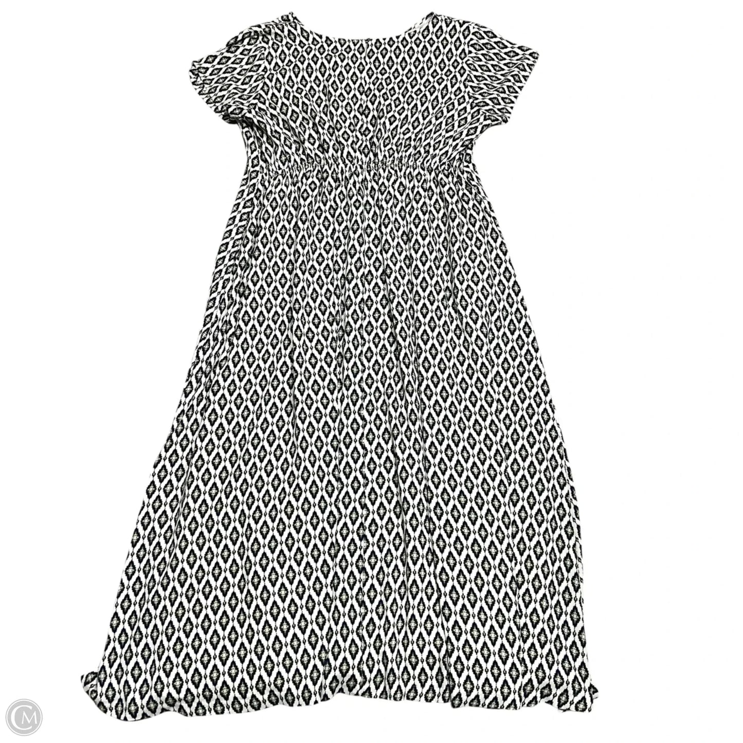Dress Casual Maxi By Jessica London In Blue & Cream, Size: 4x